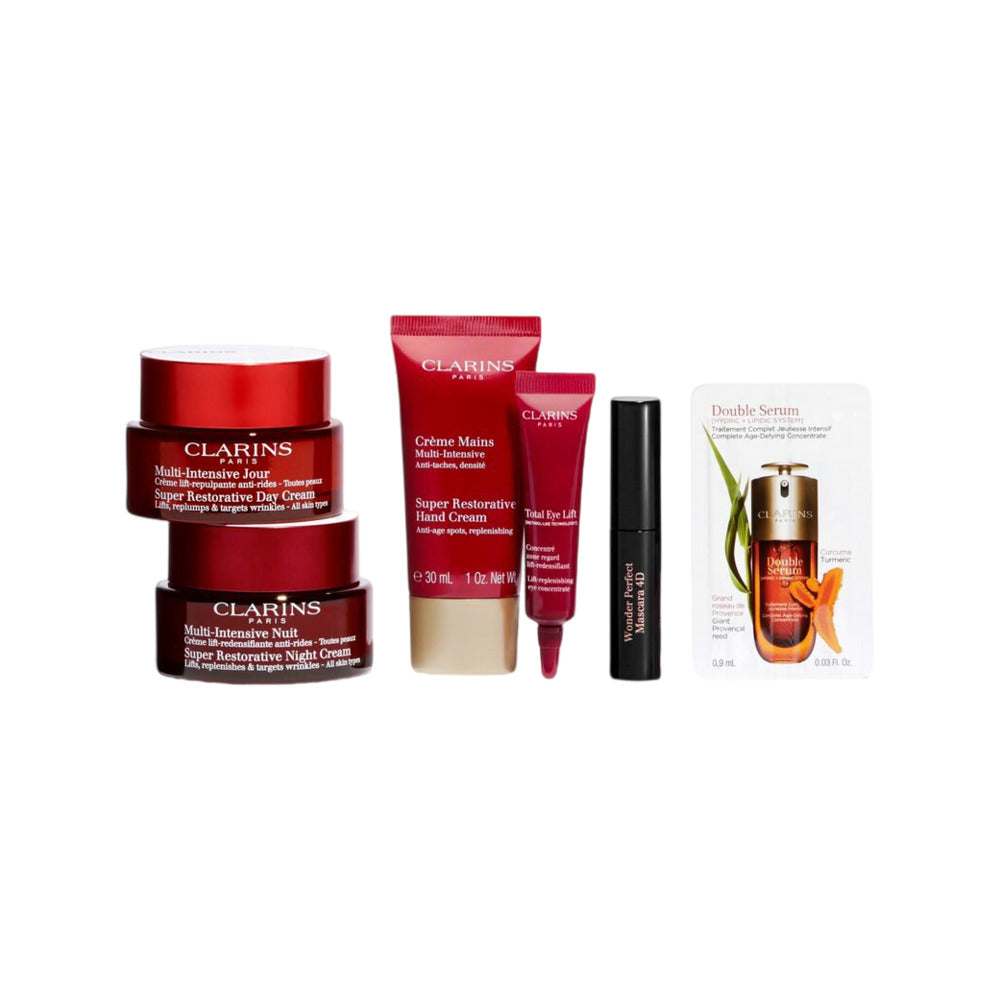 Clarins-Super-Restorative-Holiday-Gift-Set-(2025)-–-6-Piece---Day-&-Night-Cream-Set-2