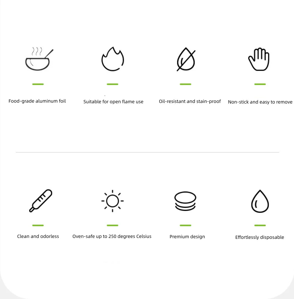 FaSoLa Disposable Air Fryer Aluminum Foil Bowls - Round, 8.1*3.7cm, Pack of 20