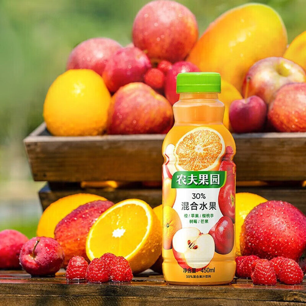 Nongfu-Spring-Fruit-Orchard-30%-Mixed-Fruit-Juice-Drink-(Orange-Flavour)---450-ml-x-15-Bottles-(Case)-2