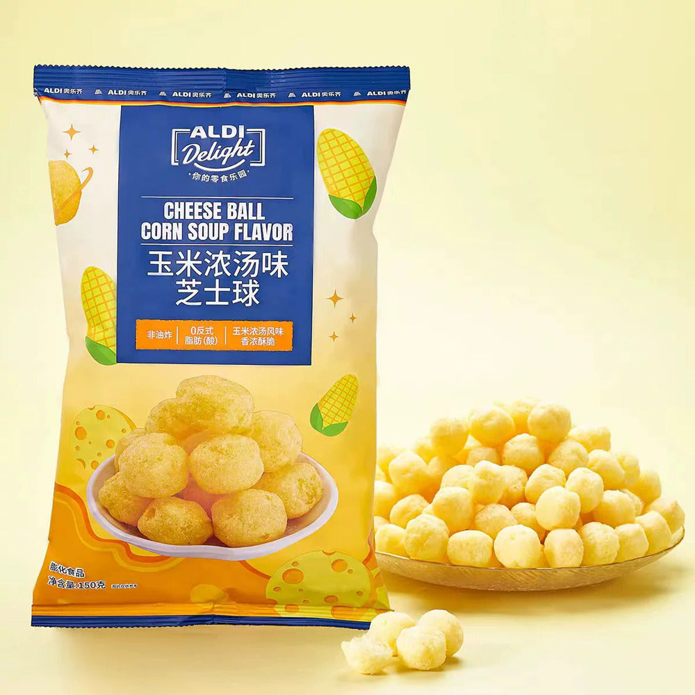 ALDI-Delight-Corn-Soup-Flavor-Cheese-Balls-150g-–-Limited-Import-2