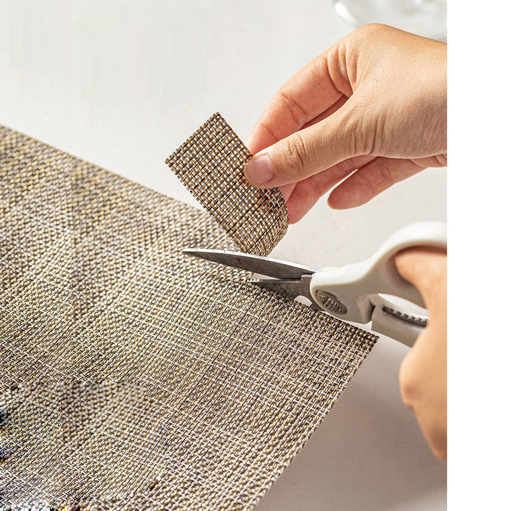 Modern SweetHome Nordic Heat-Resistant Table Mats - Champagne Color, Set of 4