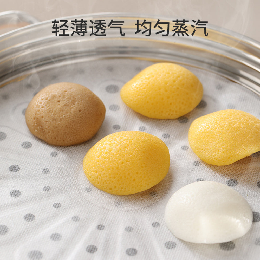 FaSola-Disposable-Steamer-Liners---24cm,-White,-60-Pieces-2