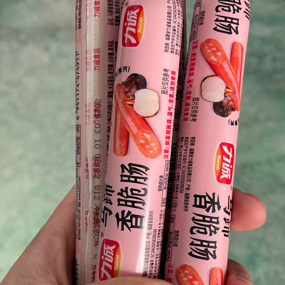 Reecen-Water-Chestnut-Sausage-Sticks-1.6kg-(80g-x-20)---Ready-to-Eat-with-Crunchy-Texture-2