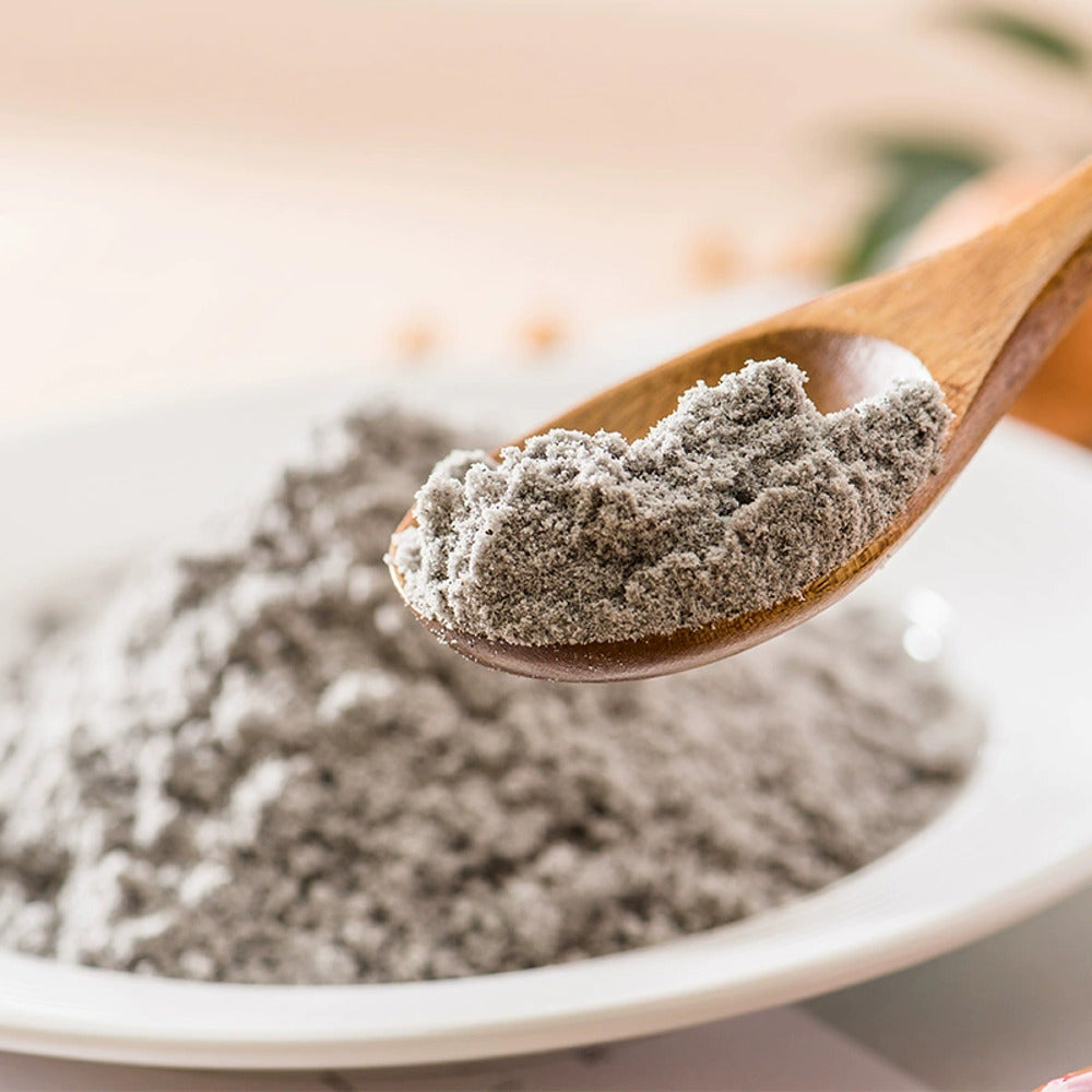 Zhoushi-Black-Sesame-Paste-with-Chinese-Yam-&-Job's-Tears-700g-–-Instant-Cereal-Drink-Powder-2