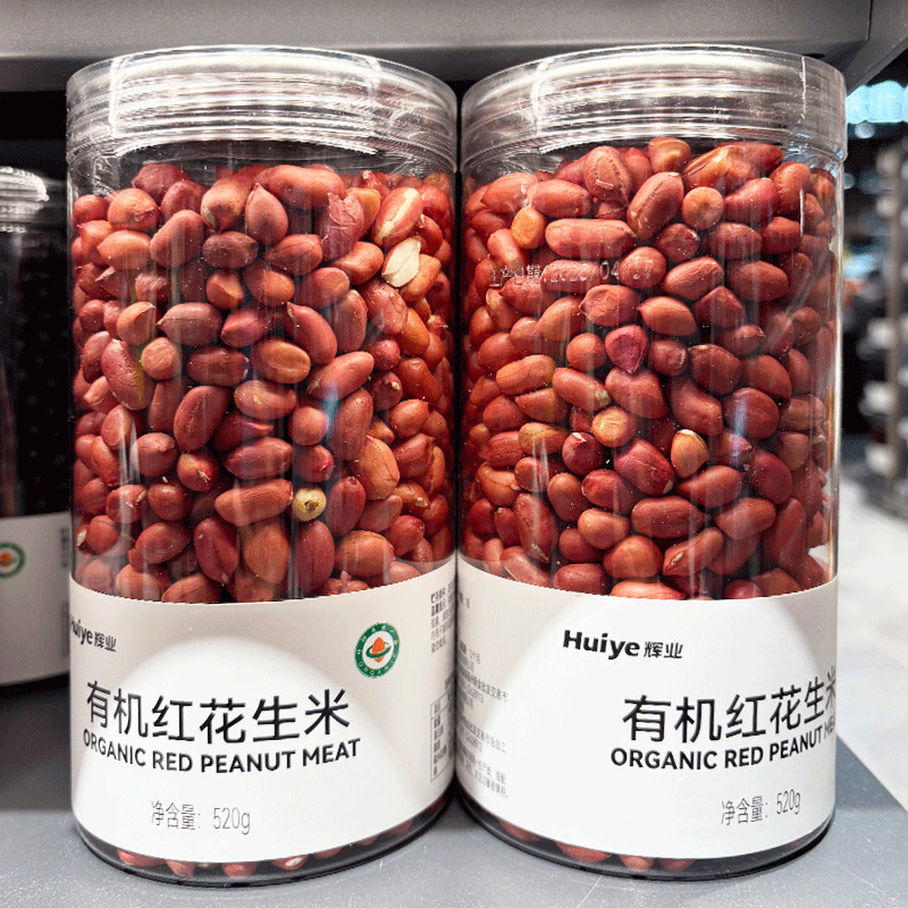 Huiye-Organic-Red-Skinned-Peanuts-(Raw,-Shelled)-520g-–-Limited-Import-2