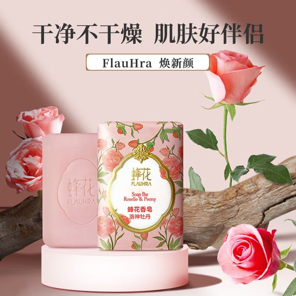 Flauhra-Roselle-&-Peony-Soap-Bar---125g-1