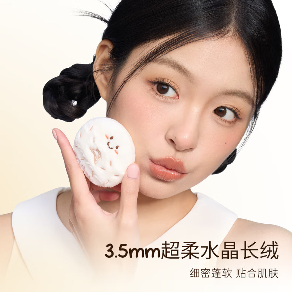 Everbab-Coconut-Bagel-Long-Pile-Velvet-Powder-Puffs---2-Pieces-2