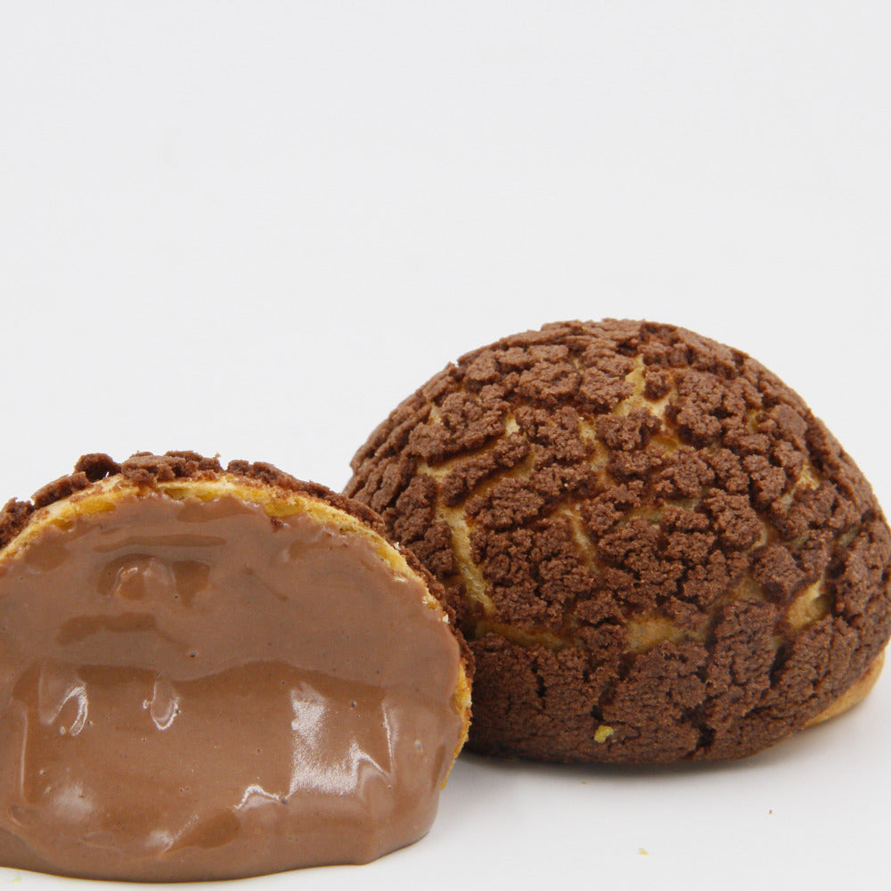 Frozen-Chocolate-Cream-Puffs-(Choux)-with-Crunchy-Cookie-Crust-–-6-Pieces,-360-g-2