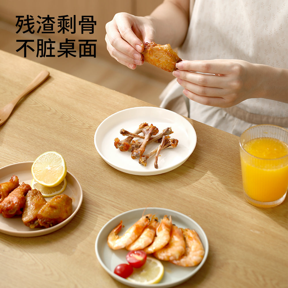 FaSoLa-Brown-and-Beige-Bone-Discard-Plates,-Pack-of-4-1