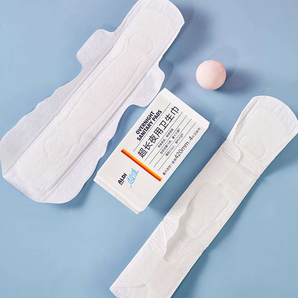 ALDI-Ultra-Long-Overnight-Sanitary-Pads-420-mm,-Pack-of-4-–-Limited-Import-2