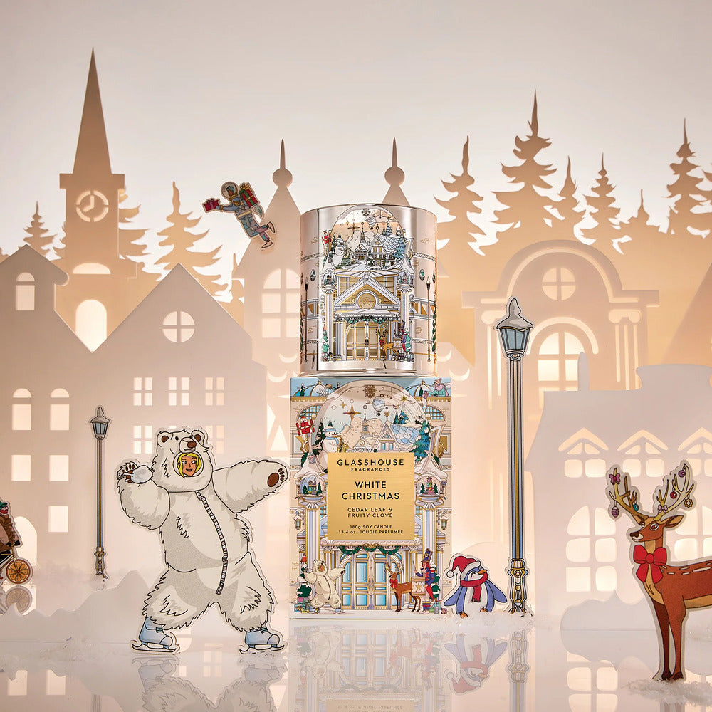 Glasshouse-White-Christmas-Soy-Candle-380g-–-Cedar-Leaf-&-Fruity-Clove-(Gift-Box)-2