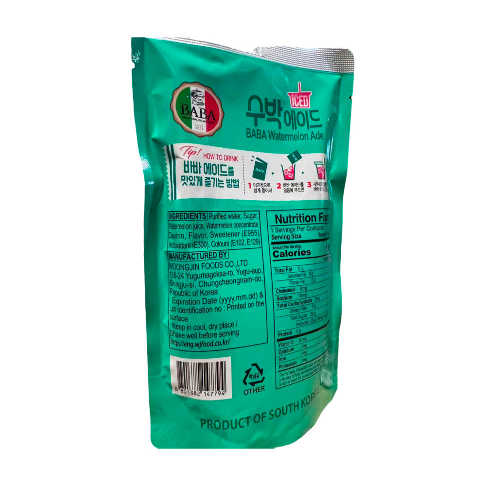 BABA-Watermelon-Ade-190ml-–-Korean-Watermelon-Drink-Pouch-2