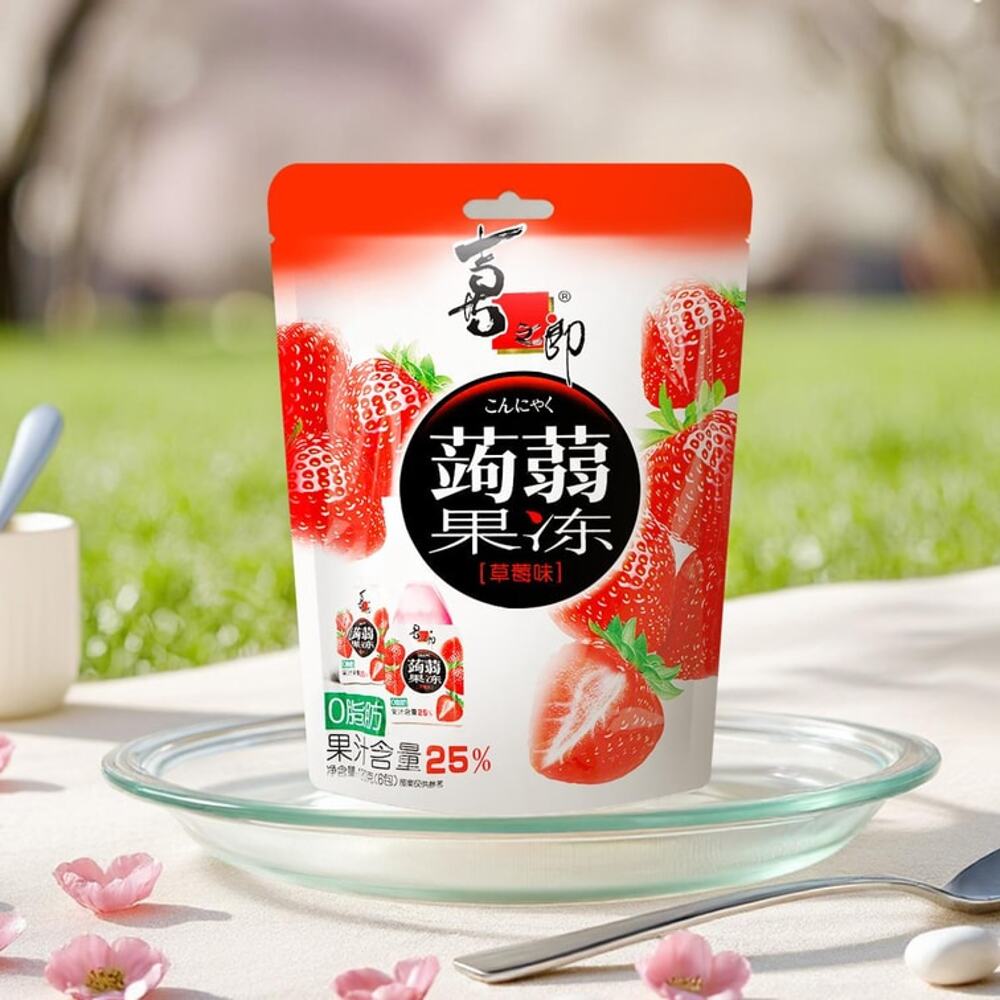 Xizhilang-Strawberry-Konjac-Jelly-120g---Konnyaku-Jelly-Squeeze-Pouch-2