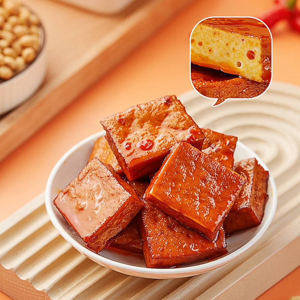 Jinzai-Secret-Braised-Tofu-Snack-–-Savory-Soy-Sauce-Flavor-108g---Braised-Dougan-Soybean-Curd-Snack-2