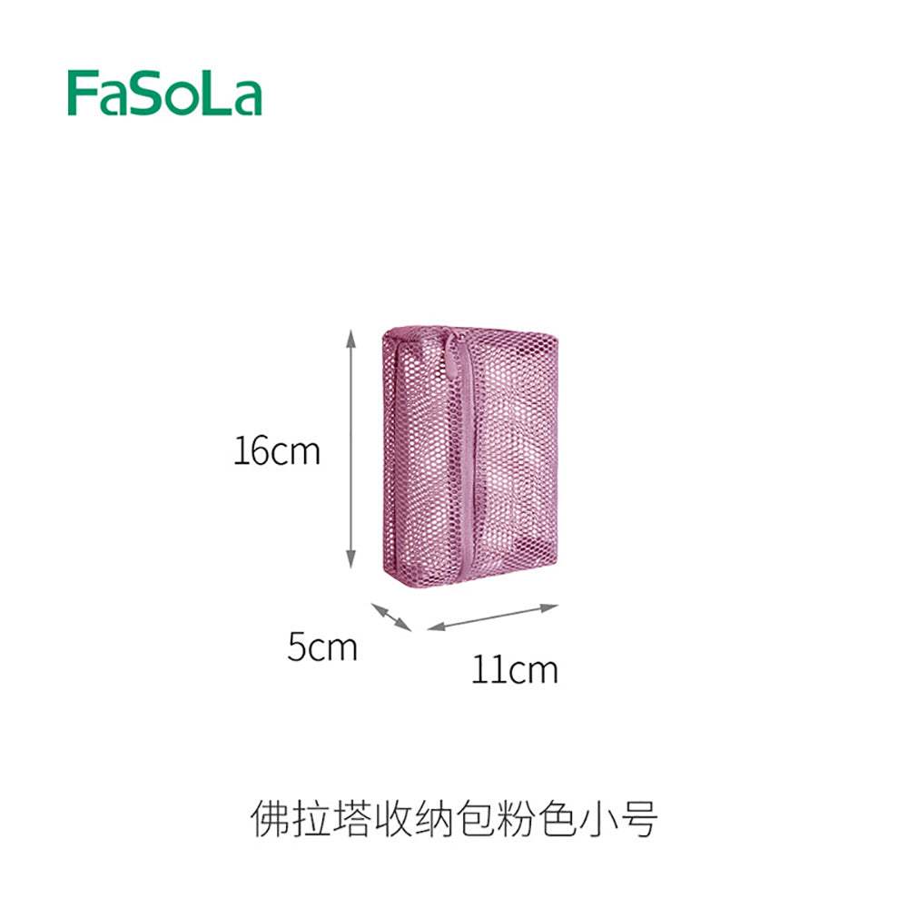 FaSoLa-Pink-Mesh-Storage-Bag---Small-1