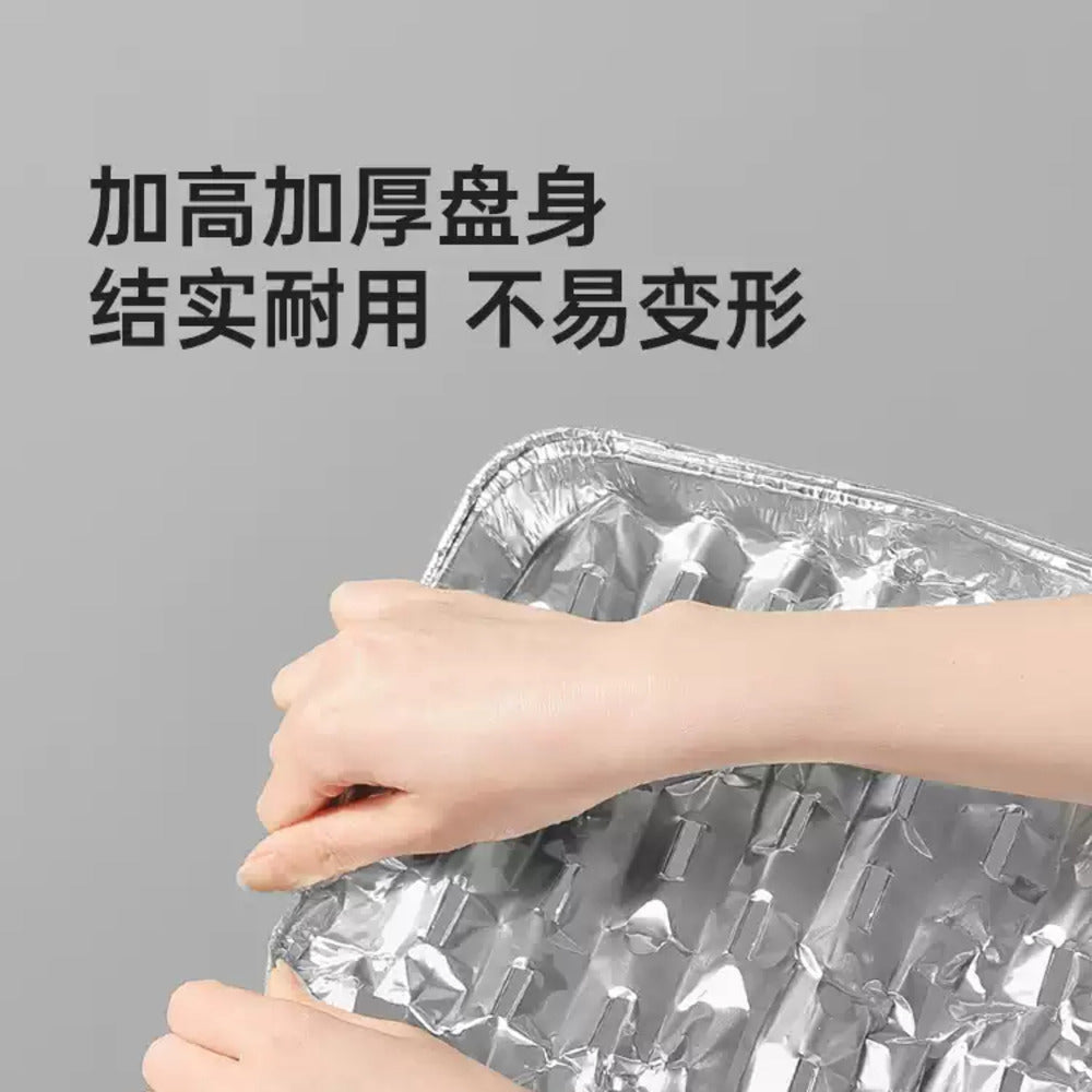 Cooker-King-Disposable-Aluminum-Foil-Grill-Trays-–-Pack-of-10---Perforated-Grease-Draining-BBQ-&-Oven-Pans-3