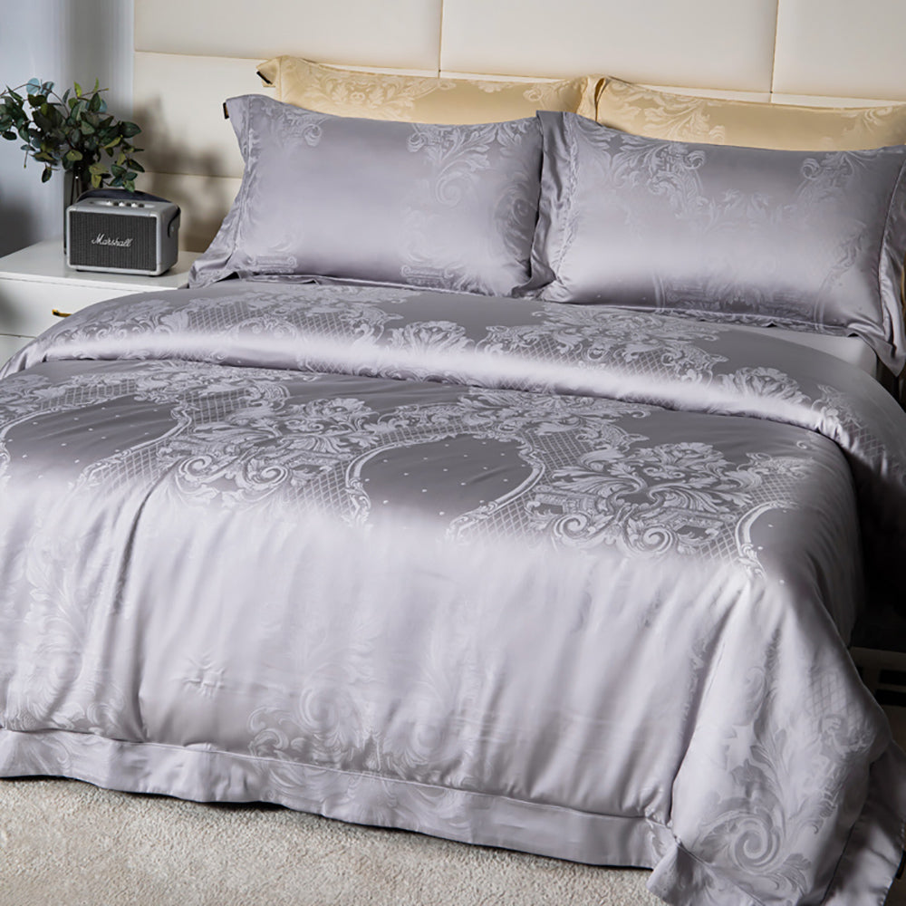Heartin-Navillette-4‑Piece-Bedding-Set-–-Moonlight-Grey,-Double-(Gift-Boxed)-3
