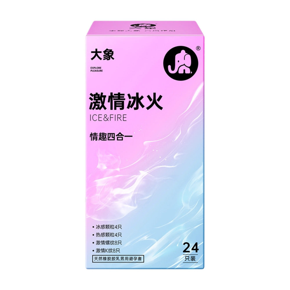 Elephant-Ice-&-Fire-4‑in‑1-Assorted-Condoms-24-Pack-–-Cooling,-Warming,-Ribbed-&-Dotted-3