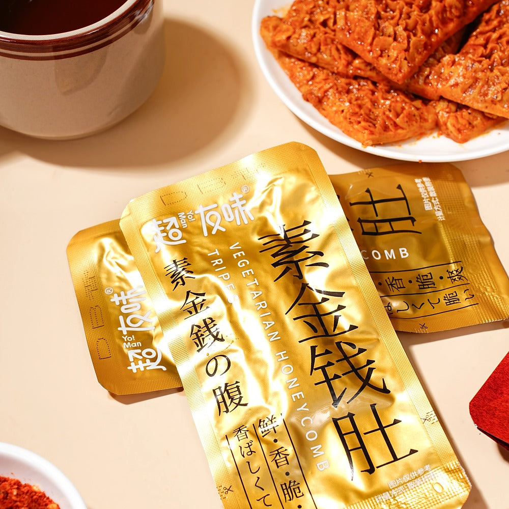 Chaoyouwei-Spicy-Plant-Based-Honeycomb-Tripe-(Konjac)-90g---Ready-to-Eat-Konjac-Snack-3