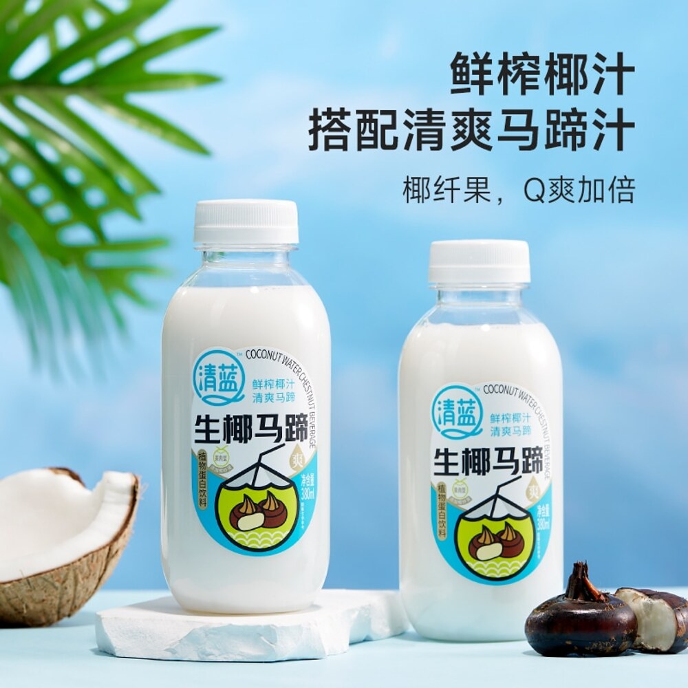Qinglan-Coconut-&-Water-Chestnut-Plant-Based-Drink-–-380ml-×-15-Bottles-(Carton)-3