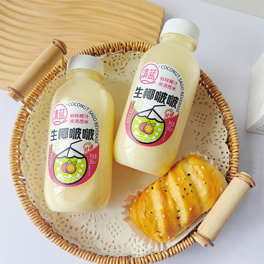Qinglan-Coconut-Sago-Beverage-Passion-Fruit-Flavor---380ml-1