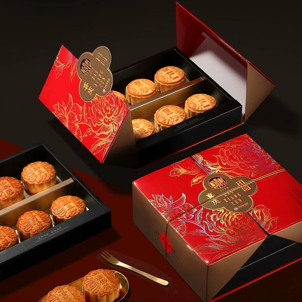 Daoxiangcun-Festive-Reunion-Mooncake-Gift-Box-–-12-Pieces,-600-g---Assorted-Traditional-Baked-Mooncakes-3