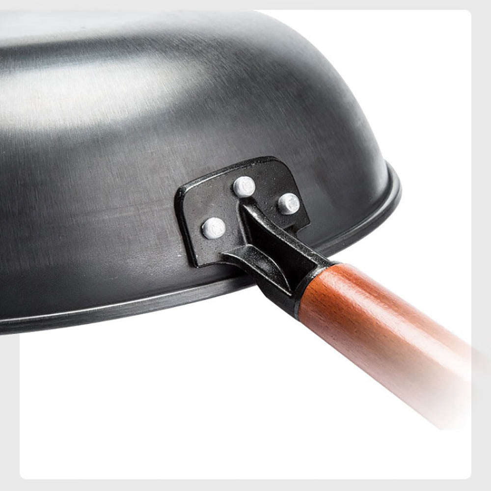 Cooker King Traditional Chinese Iron Wok - 34cm