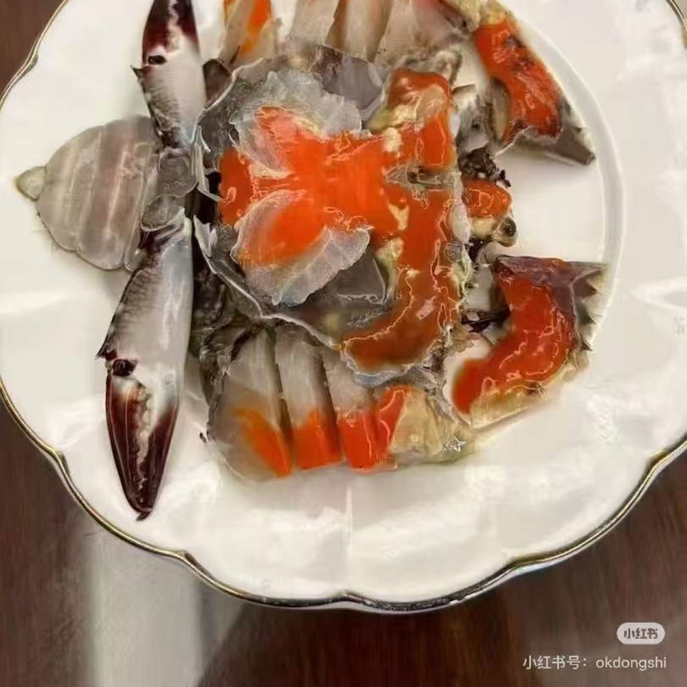 Zhoushan-Raw-Marinated-Female-Swimming-Crab-with-Roe-(Original)-–-Frozen-200–300g-3