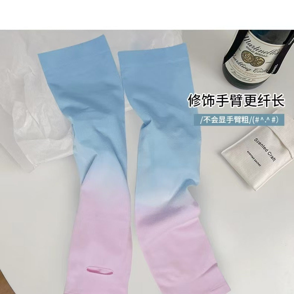 Ombre-UV-Cooling-Arm-Sleeves-with-Thumb-Hole-–-Random-Color-3