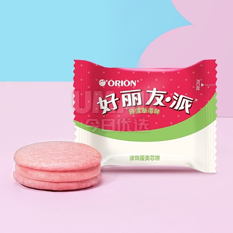 Orion-Choco-Pie-Light-Snow-Strawberry-–-12-Cakes,-420g---Strawberry-Marshmallow-Sandwich-Cakes-3