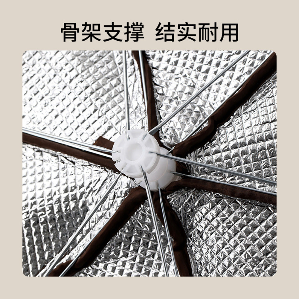 FaSoLa-Insulated-Food-Cover-(Beige,-Medium)---Pop-Up-Food-Tent-Dome-3