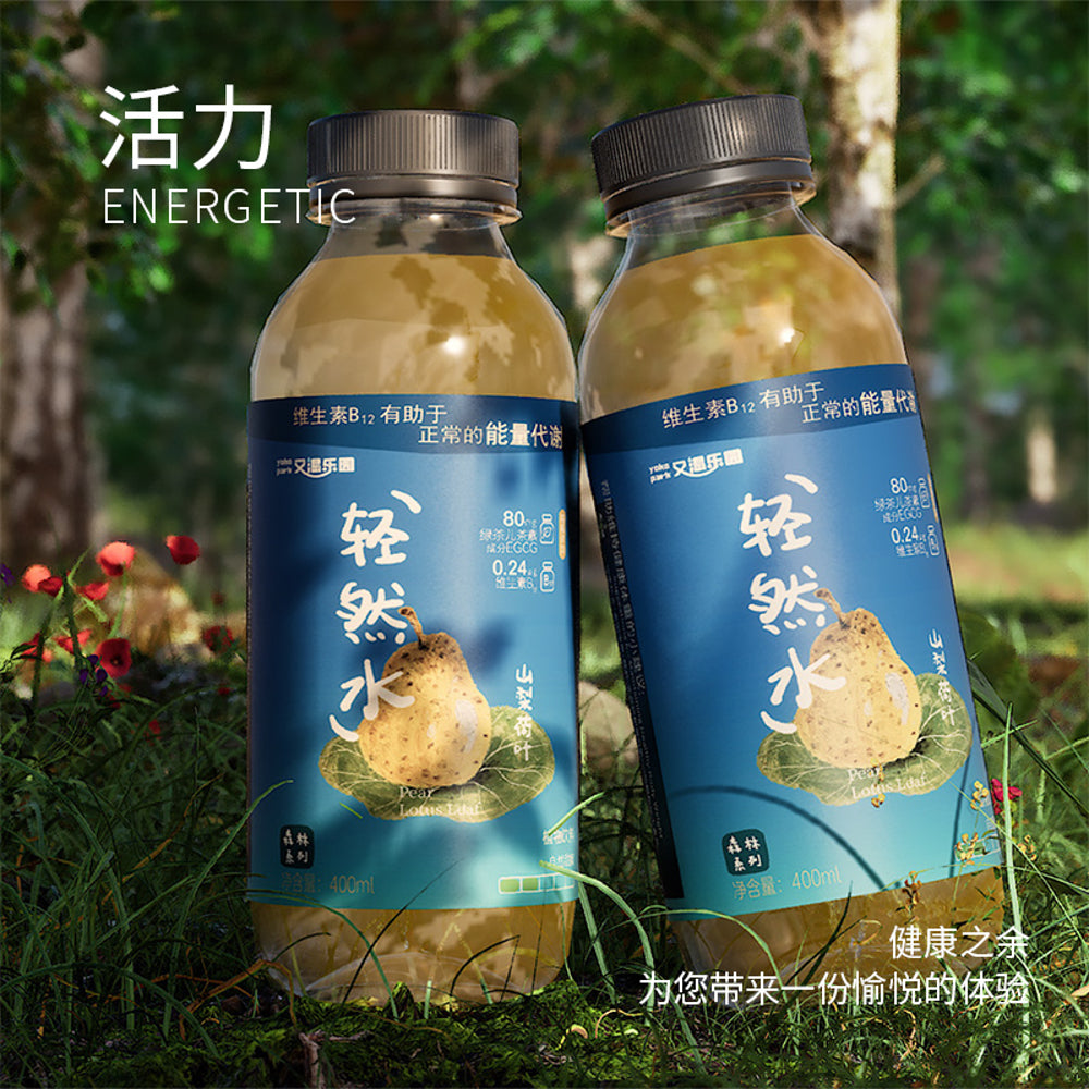 Youke-Leyuan-Pear-Lotus-Leaf-Water-–-400ml-x-12-Bottles---Refreshing-Herbal-Drink-3