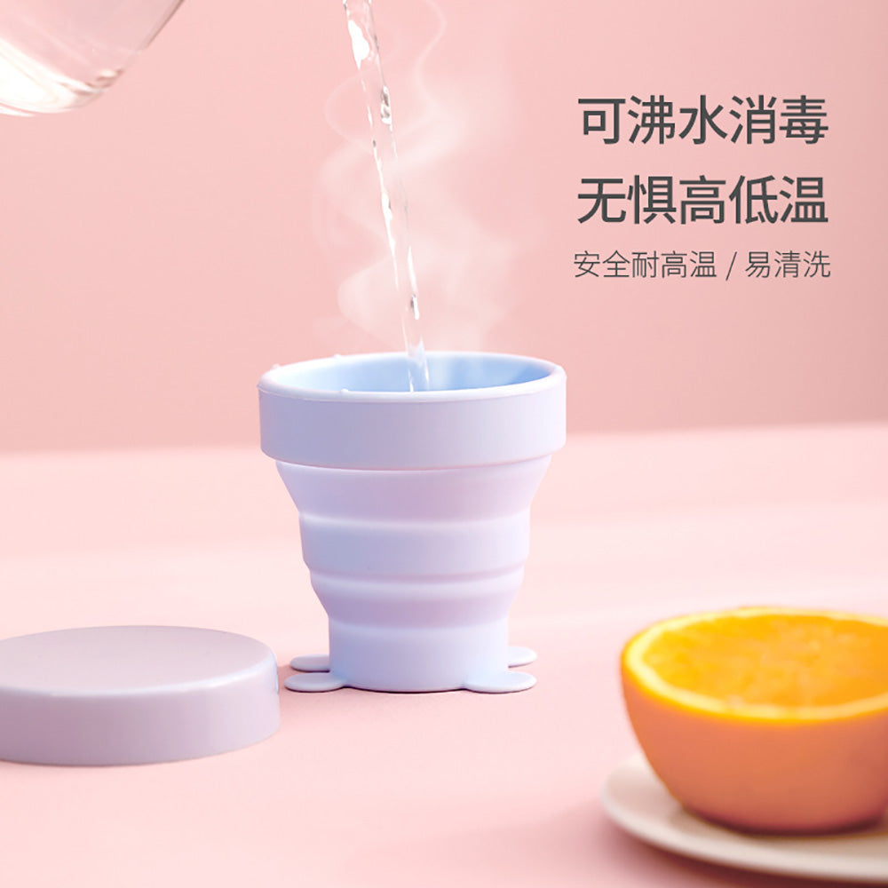 FaSoLa-Travel-Foldable-Silicone-Cup---Jelly-Green,-Cute-Pet-Design-1