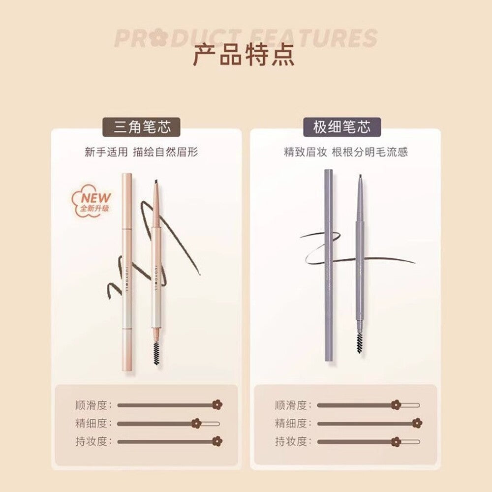 Judydoll-Soft-Focus-Shaping-Brow-Pencil-1.8g-–-4-Shades---Triangular-Tip-with-Spoolie-4