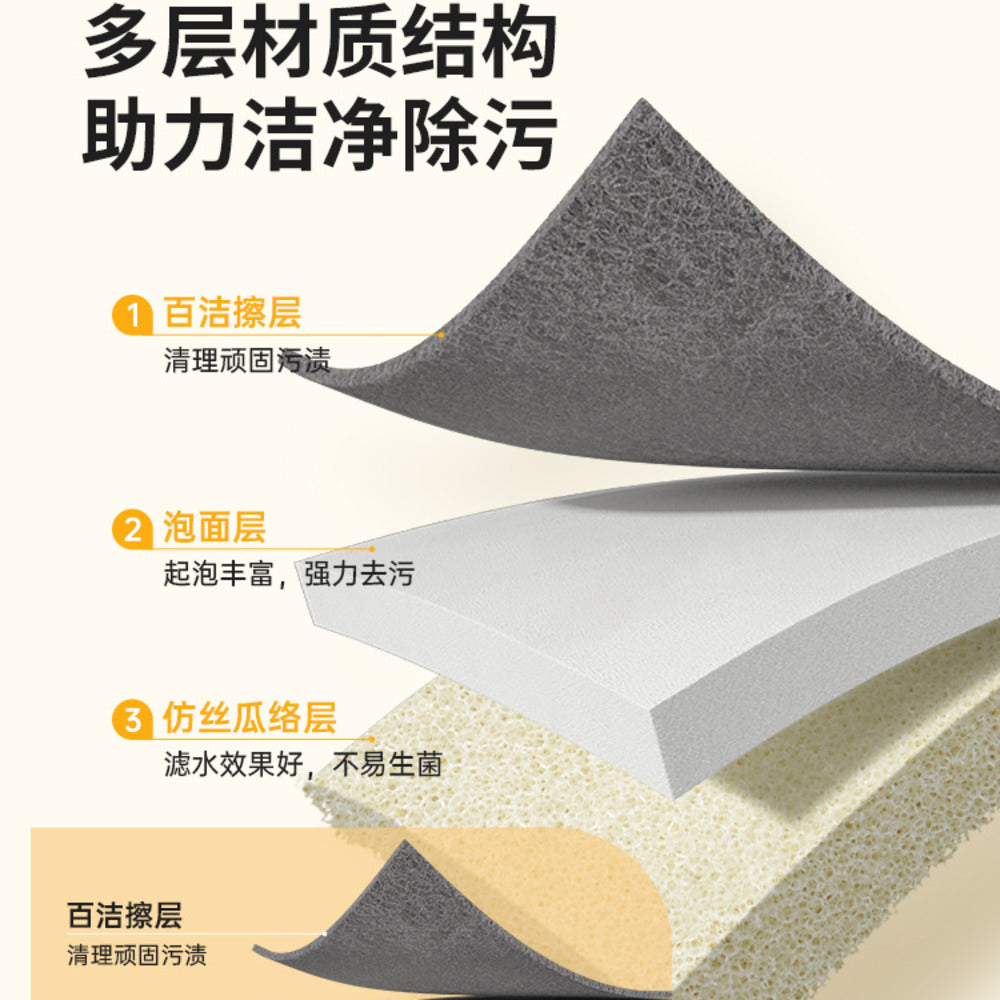 Cooker-King-Dual-Color-Kitchen-Scrub-Pads,-5-Pieces-x-3-Packs-(15-Pads-Total)-–-Non-Scratch-&-Heavy-Duty-Cleaning-Sponges-4