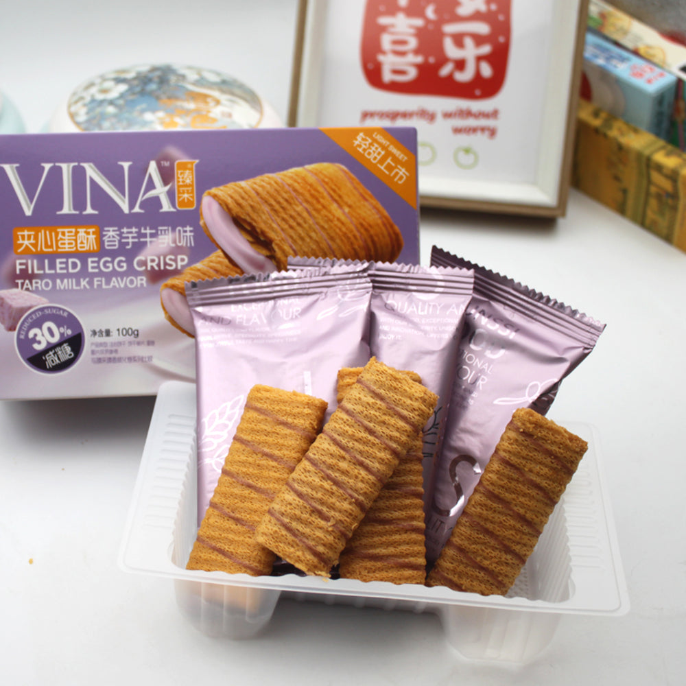Vina-Filled-Egg-Crisp-Taro-Milk-Flavor---100g-1