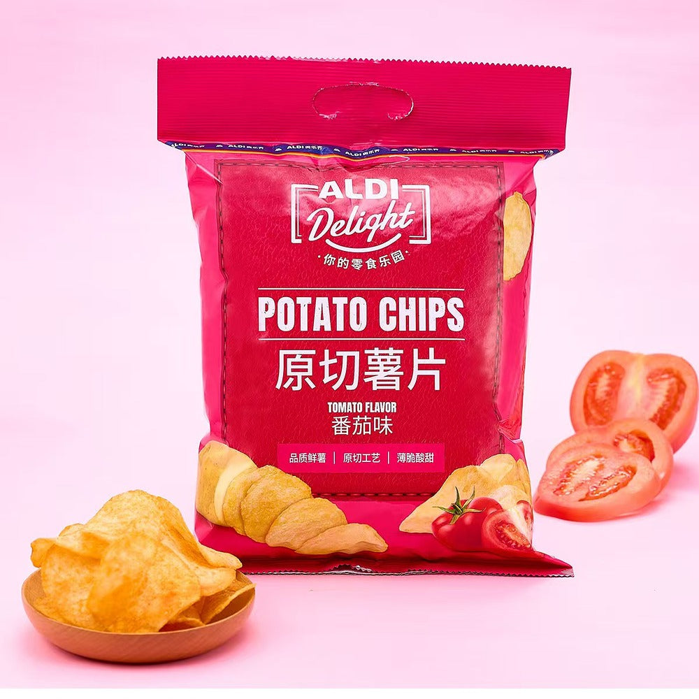 Aldi-Delight-Original-Cut-Potato-Chips-–-Tomato-Flavor-128g-–-Limited-Import-4