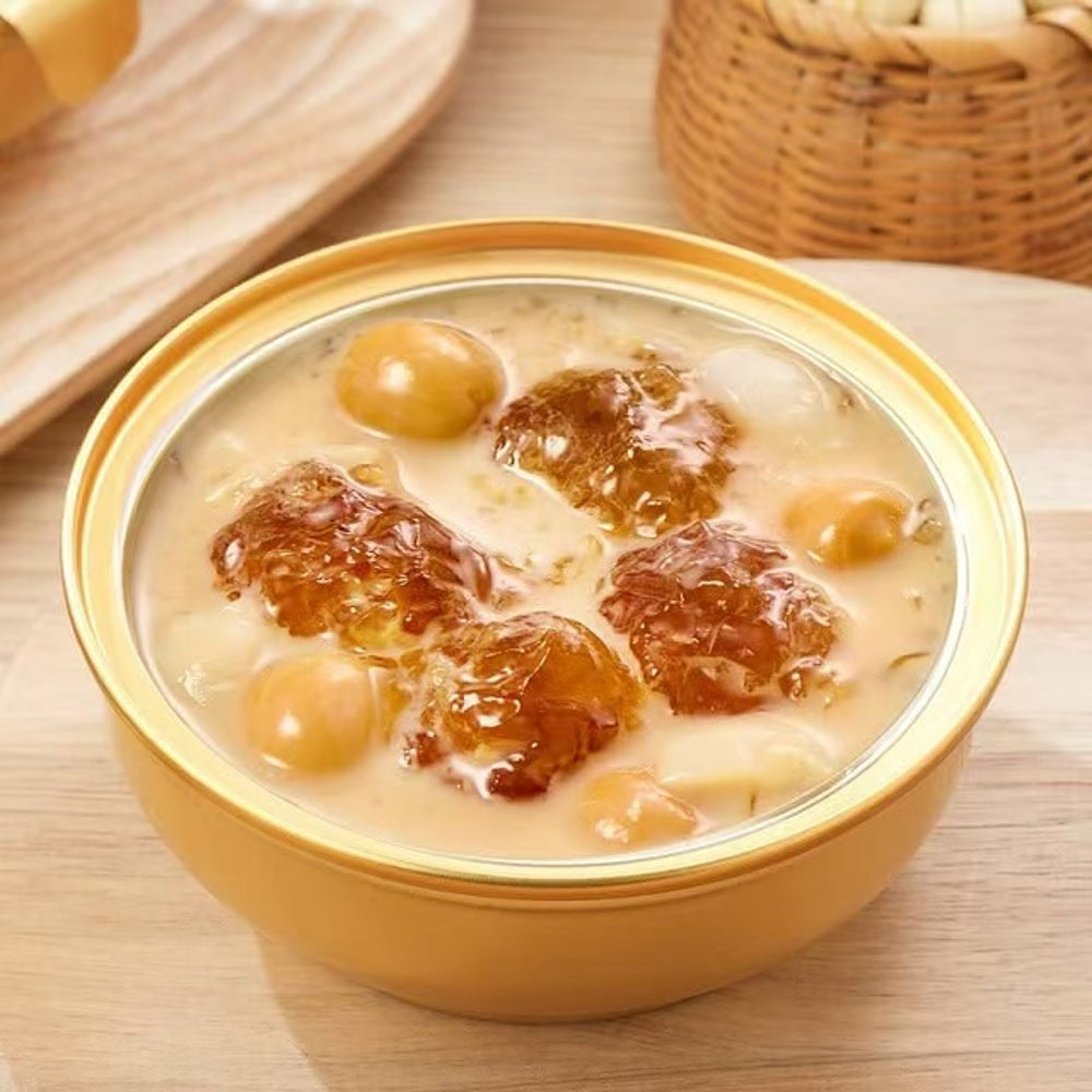 Meiru-Jiao-Caramel-Rice-Milk-Peach-Gum-Dessert-Soup-180g-–-Peach-Resin-Pudding-Cup-4
