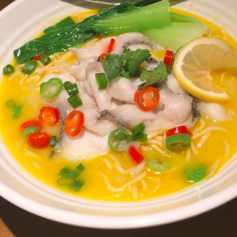 Baixiang Yummy Soup Pickled Cabbage Fish Flavor Noodles - 132g x 12 Cups-1