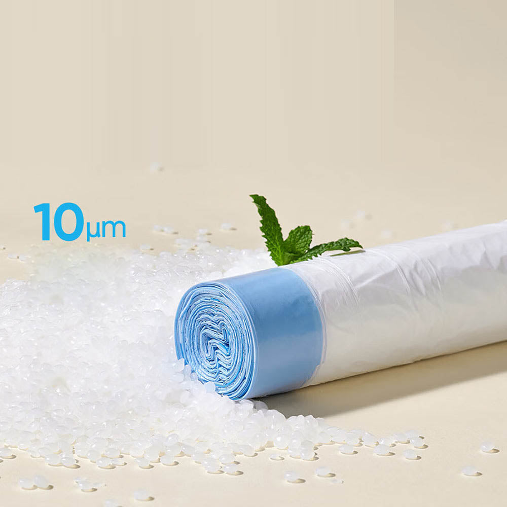 NetEase Yanxuan Drawstring Trash Bags (M), Medium-Duty, 3 Rolls (60 Bags), 450 x 500 mm - Rubbish Bags for Small Bins