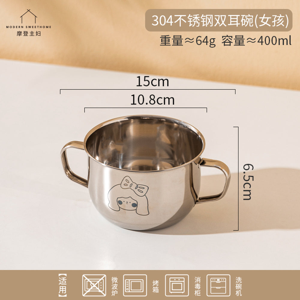 Modern-Housewife-304-Stainless-Steel-Double-Handle-Bowl-(Girl-Design)-–-Cute-Two-Handle-Soup/Noodle-Bowl-4