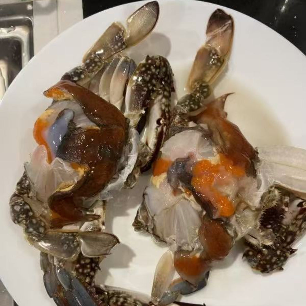 Zhoushan-Raw-Marinated-Female-Swimming-Crab-with-Roe-(Original)-–-Frozen-200–300g-4
