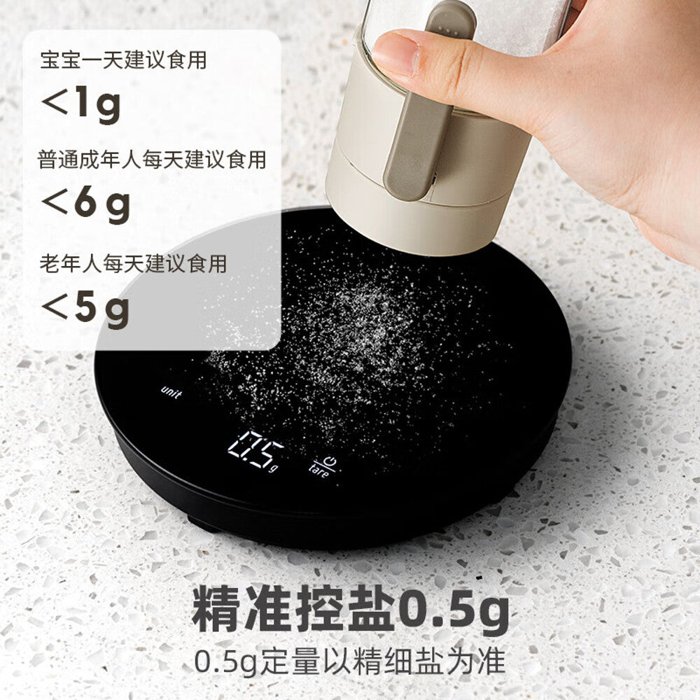 Modern-Housewife-Measured-Salt-Dispenser---White-and-Orange,-180ml-1