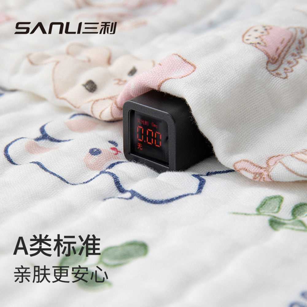 Sanli-6-Layer-Cotton-Muslin-Baby-Washcloth-–-Little-Cars-Print,-30-x-30-cm-(29-g)-4