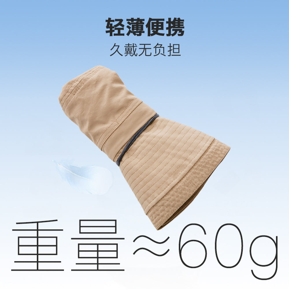 COGIT-Waterproof-Breathable-Wide-Brim-Sun-Hat---Beige---UV-Protective-Bucket-Hat-with-Chin-Strap-5