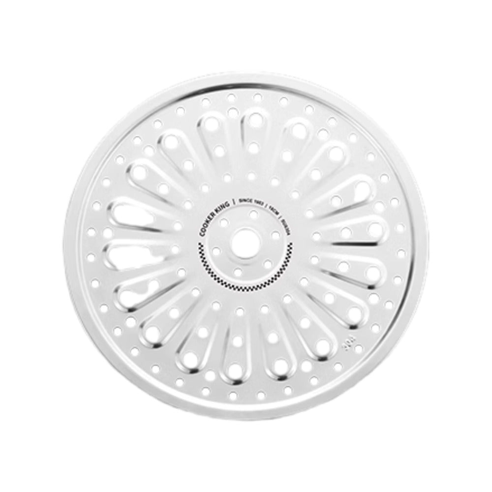 Cooker-King-304-Stainless-Steel-Steamer-Plate-with-Legs,-18-cm-(17.8-cm-Diameter)-–-Perforated-Rack-for-Multi-Pot-Use-5