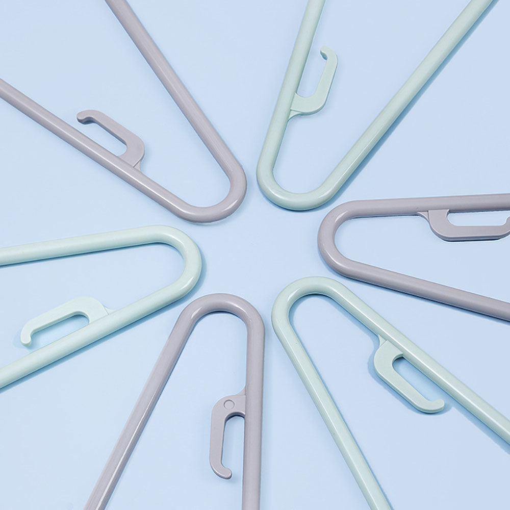 Camellia-Auspicious-460-Type-Clothes-Hanger-in-Green/Grey---Random-Colour-Dispatch,-Pack-of-5-1