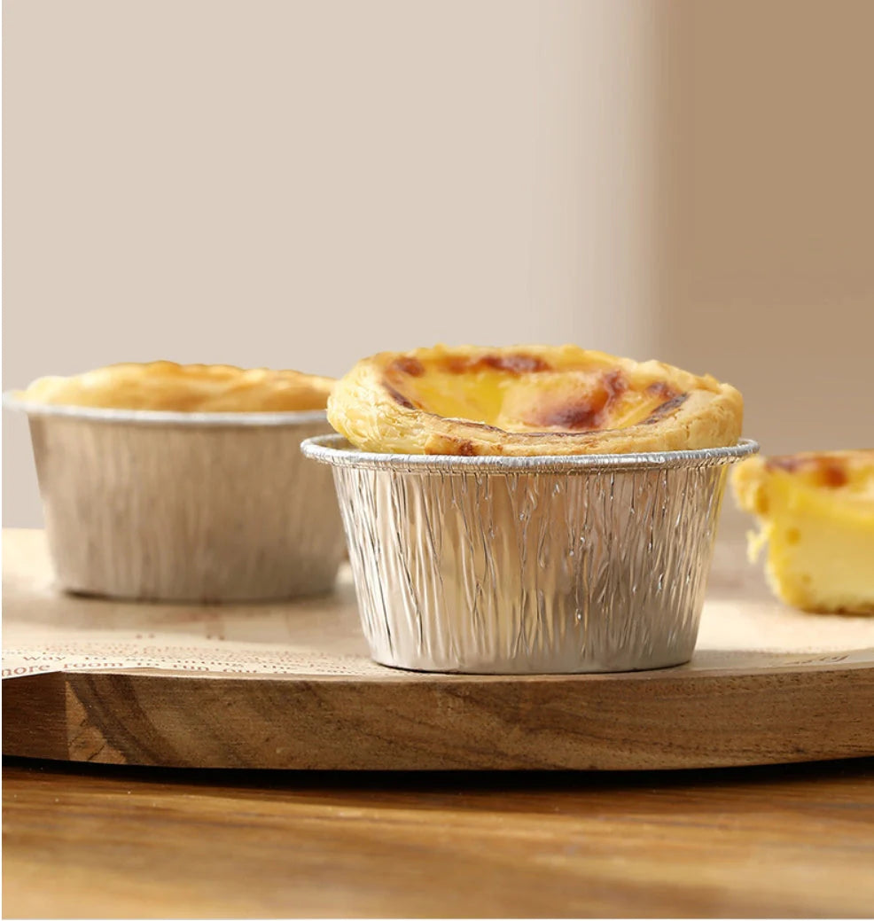 FaSoLa Disposable Air Fryer Aluminum Foil Bowls - Round, 8.1*3.7cm, Pack of 20