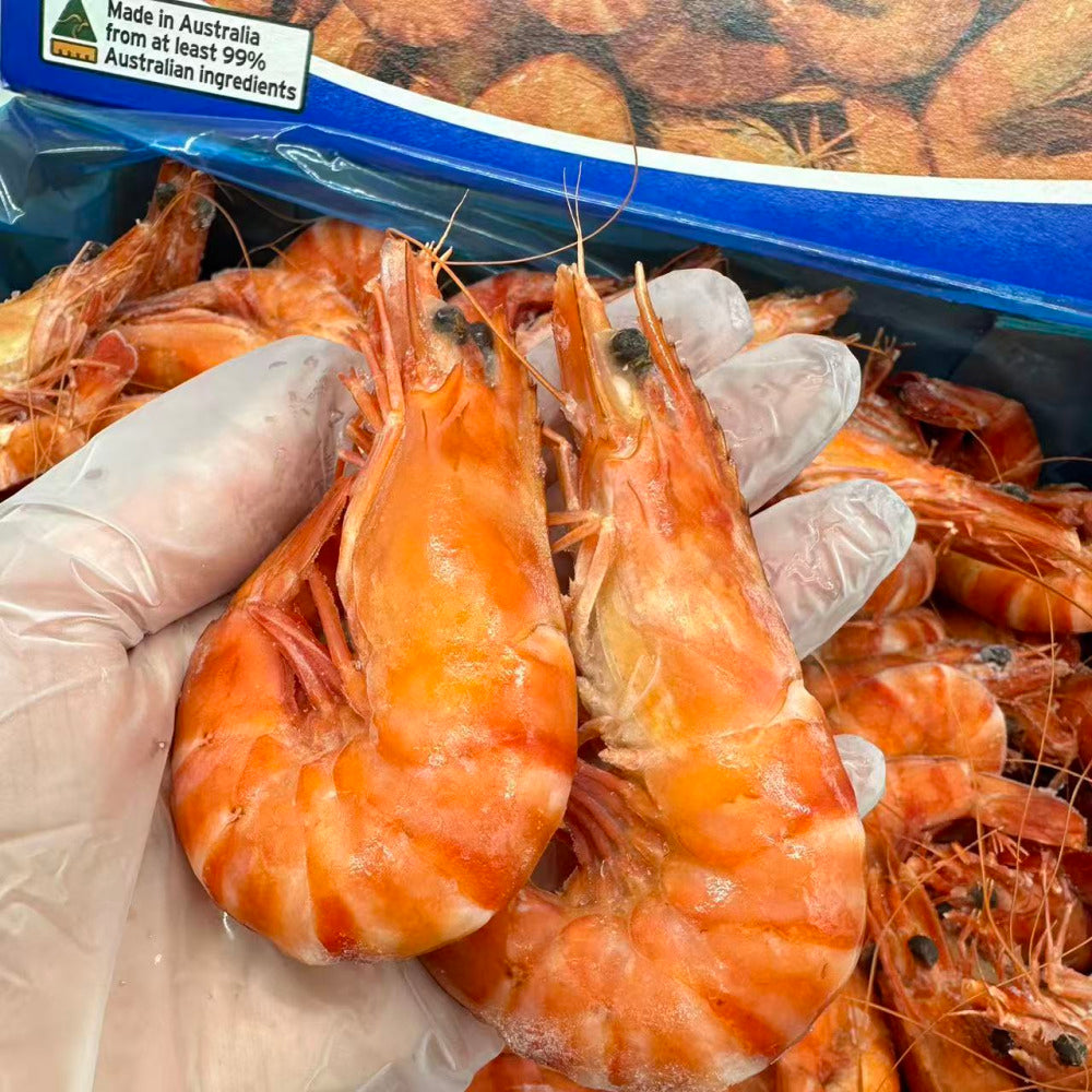 Tassal-Cooked-Australian-Tiger-Prawns-(Frozen),-XL-10/15---3kg-Box-3