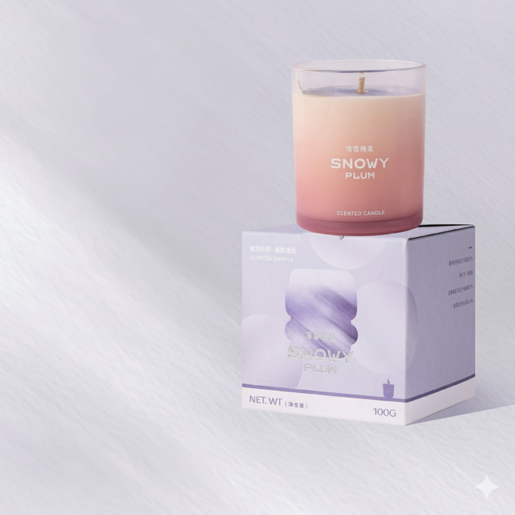 Airguard Snowy Plum Aromatherapy Scented Candle – 100g